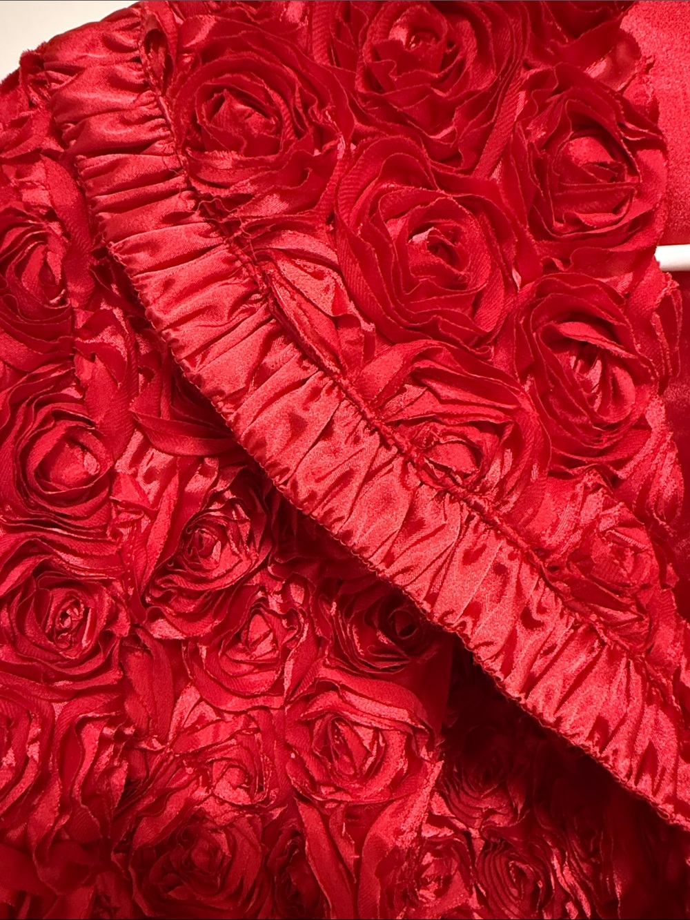 Samuel Dong Red Rosette Coquette Modern Romantic Jacket - XL - Picture 4 of 10